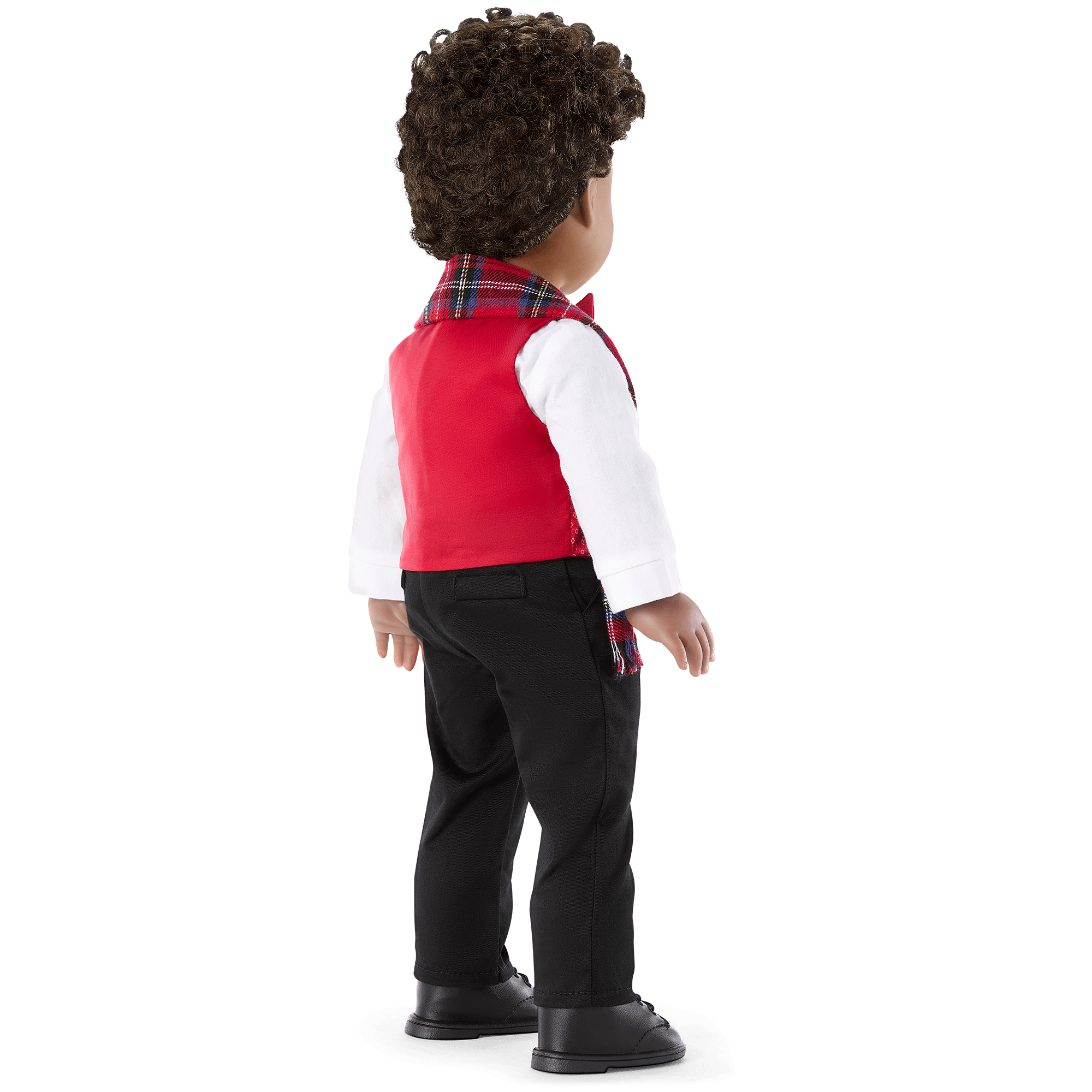 Pop of Plaid Holiday Outfit for 18-inch Dolls