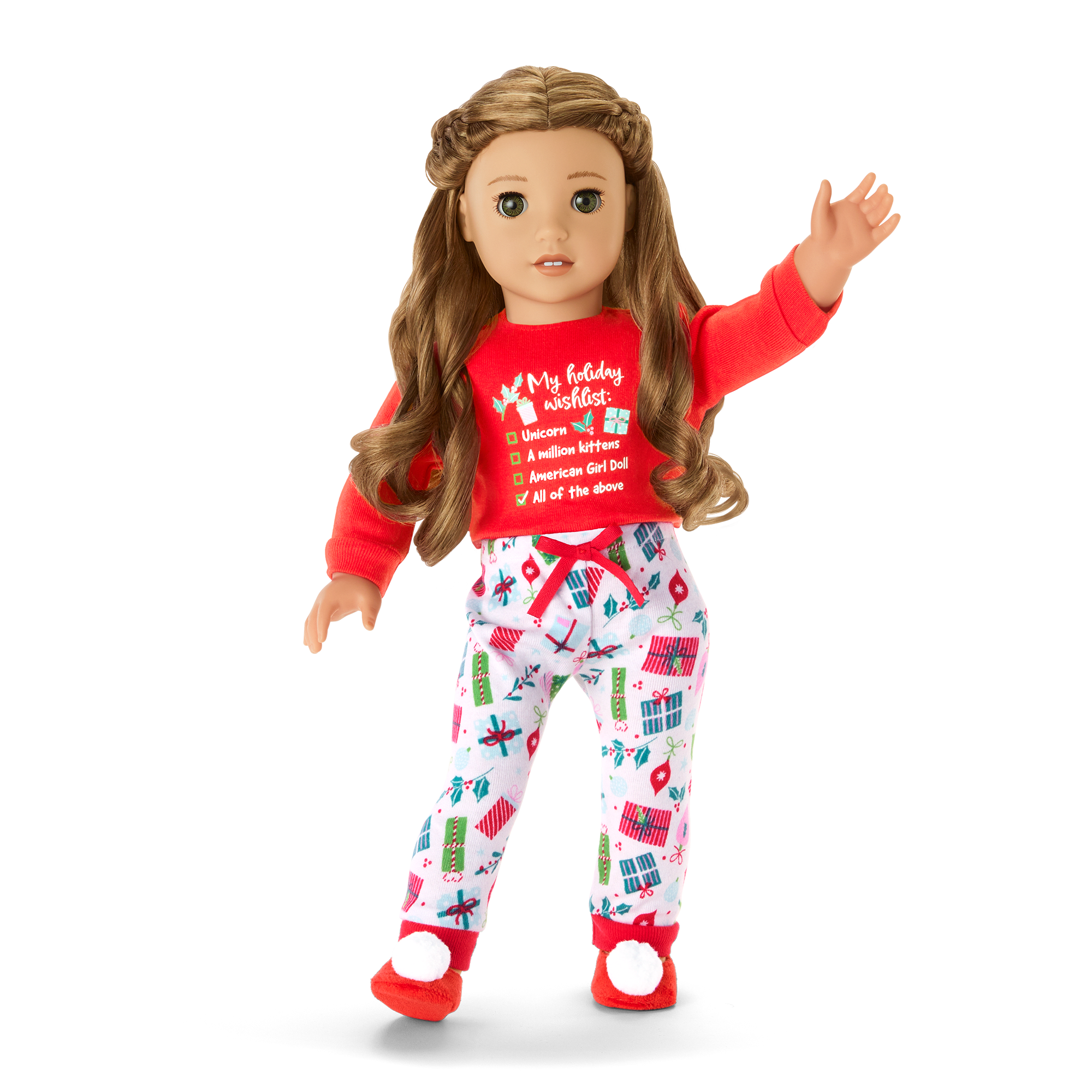 Holiday Wish List PJs for 18-inch Dolls